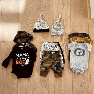9 piece baby clothes bundle (3-6 month)